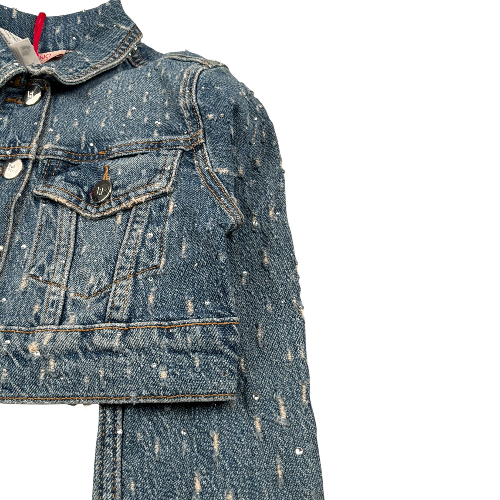 Liu Jo Giubbino In Denim tinta unita Blu per Bambina GA4126 BLU LIU JO 
