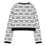 Liu Jo Cardigan tinta unita con Loghi Bianco per Bambina GA5205 BIANCO LIU JO 