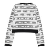 Liu Jo Cardigan tinta unita con Loghi Bianco per Bambina GA5205 BIANCO LIU JO 