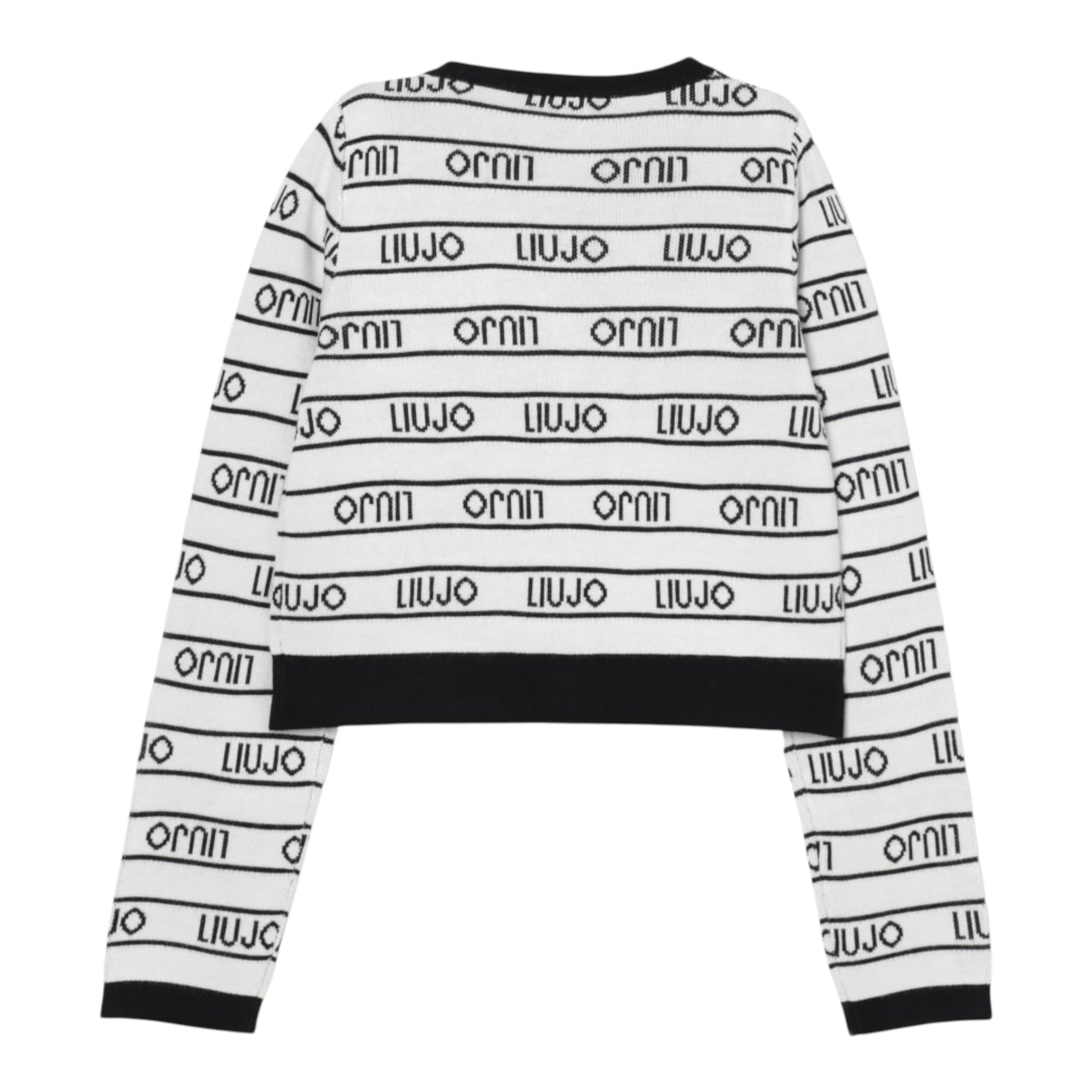 Liu Jo Cardigan tinta unita con Loghi Bianco per Bambina GA5205 BIANCO LIU JO 