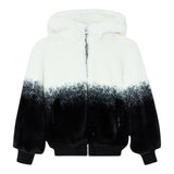 Liu Jo Pelliccia Bicolore con Cappuccio E Zip Panna per Bambina GF403 PANNA LIU JO 