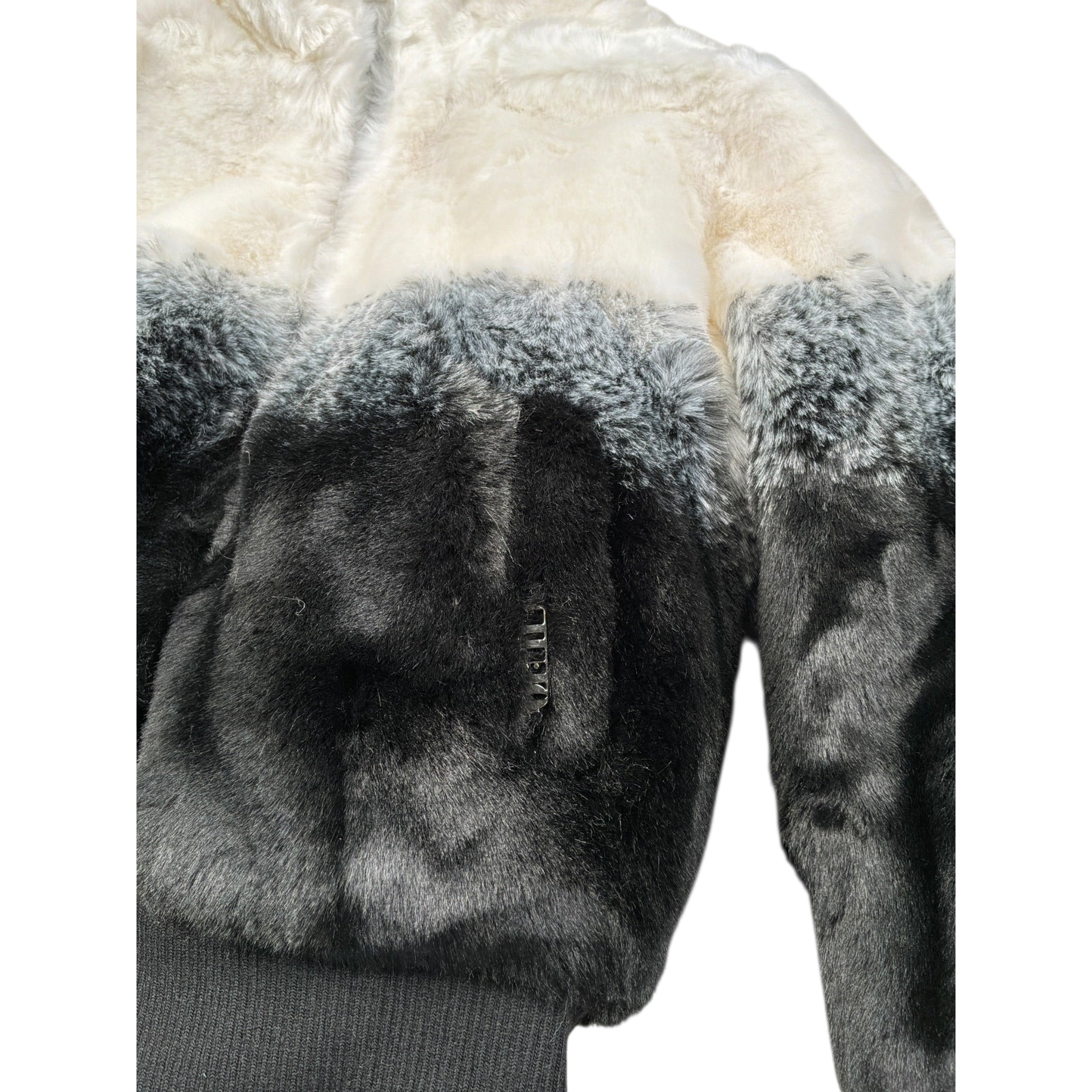 Liu Jo Pelliccia Bicolore con Cappuccio E Zip Panna per Bambina GF403 PANNA LIU JO 
