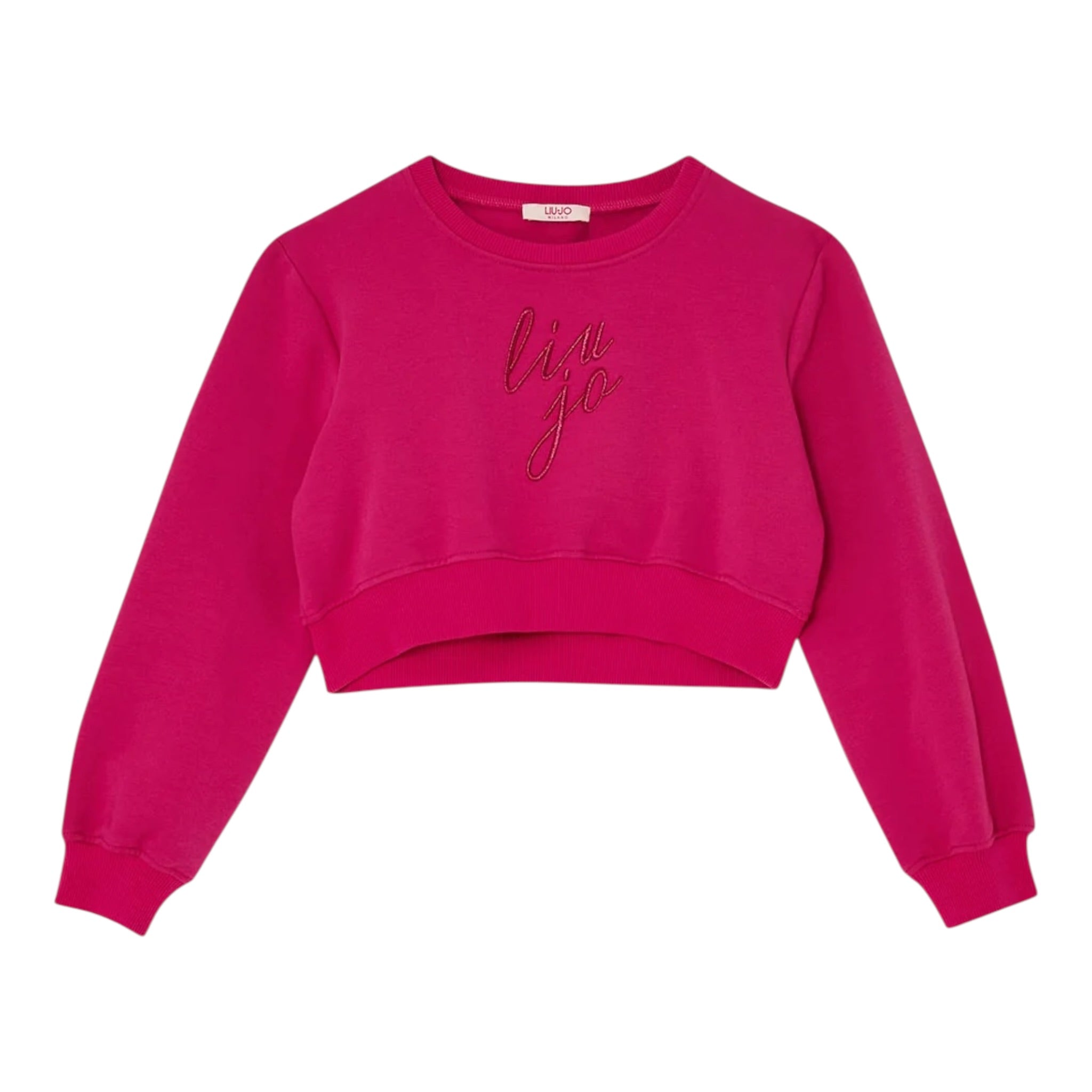 Liu Jo Felpa Xhiusa Girocollo tinta unita Fuxia per Bambina GF4092 FUXIA LIU JO 