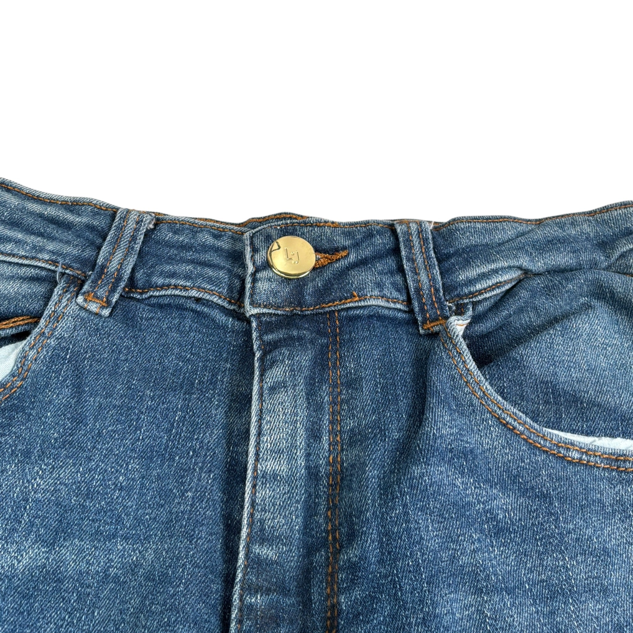 Liu Jo Jeans tinta unita con Girovita Regolabile Blu per Bambina GF4105 BLU LIU JO 