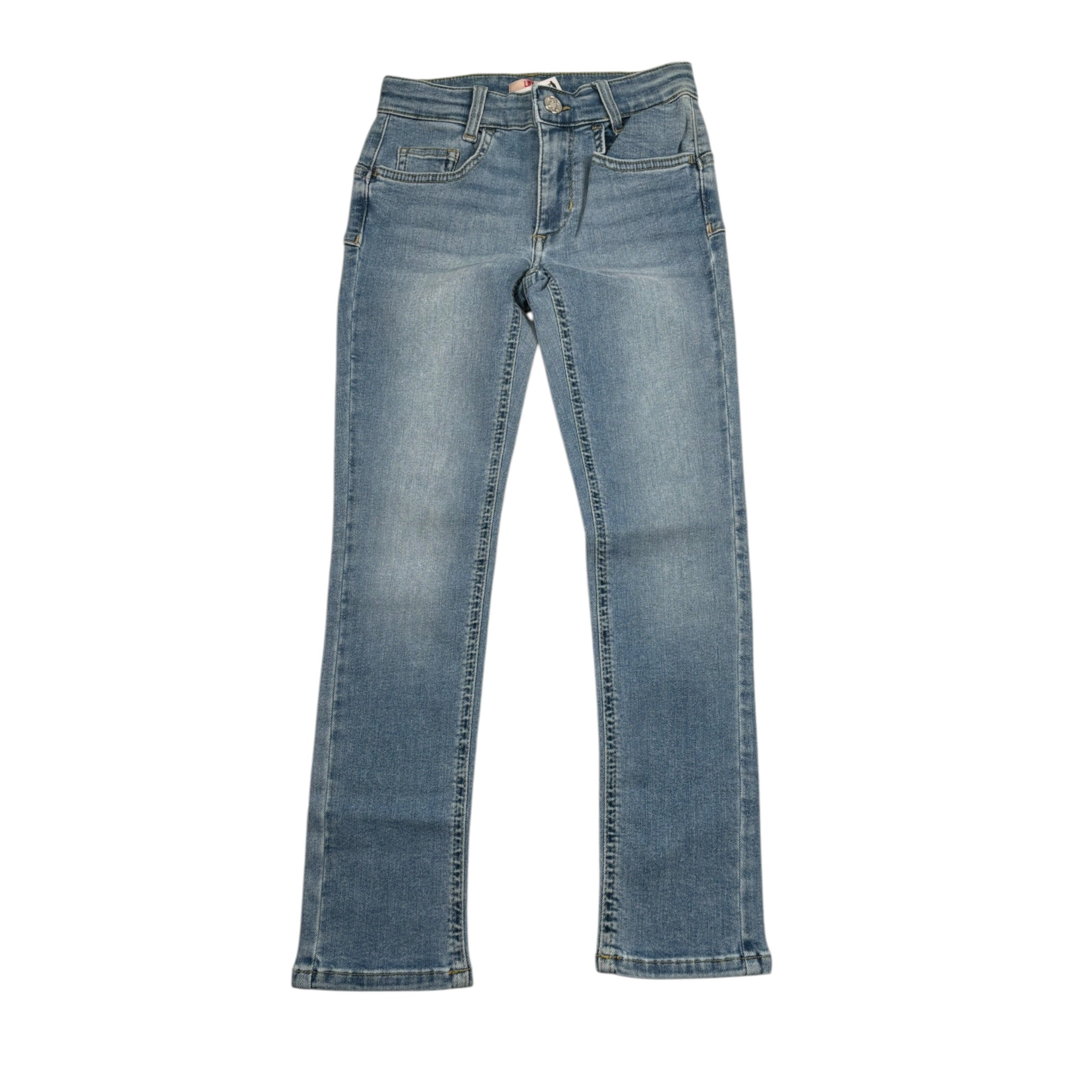 Liu Jo Jeans tinta unita con Girovita Regolabile Azzurro per Bambina GF4118 AZZURRO LIU JO 