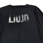 Liu Jo Shirt tinta unita con Stampa Nero per Bambina GF4210 NERO LIU JO 