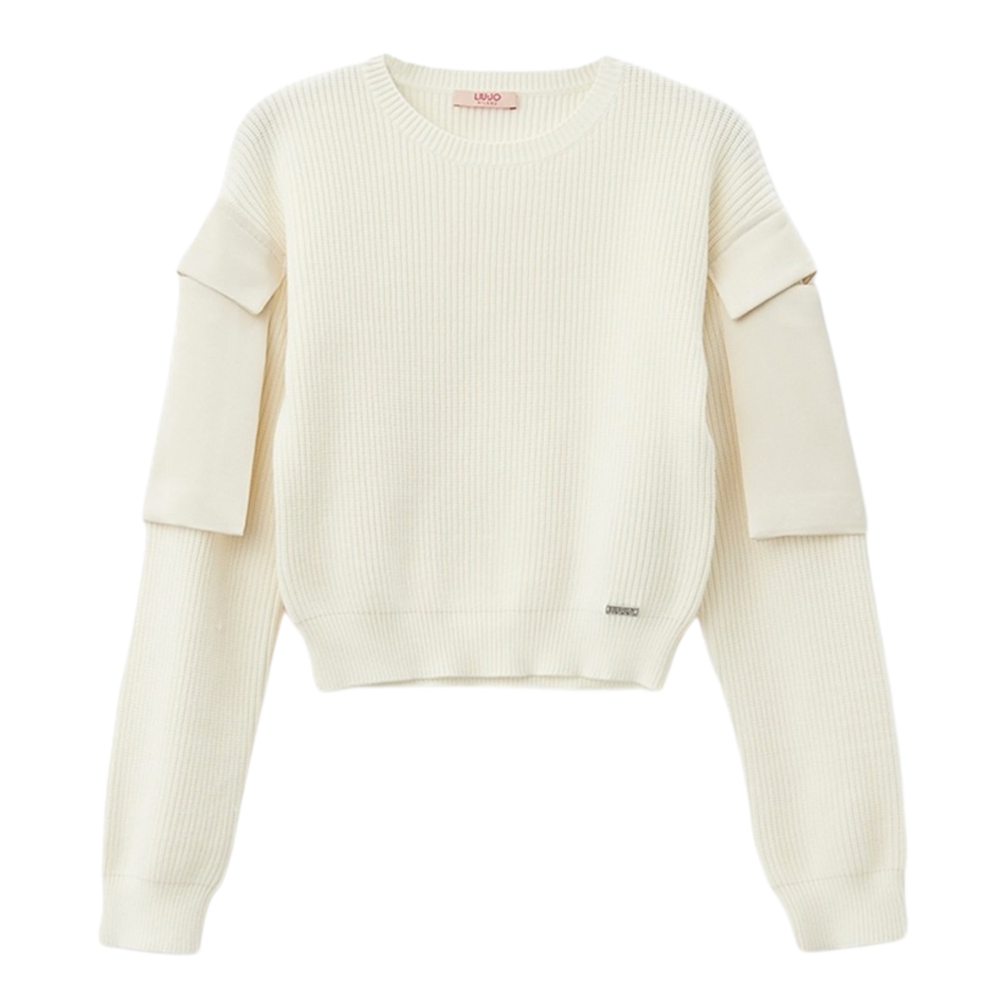 Liu Jo Maglia Girocollo tinta unita Panna per Bambina GF4215 PANNA LIU JO 