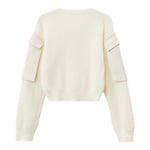 Liu Jo Maglia Girocollo tinta unita Panna per Bambina GF4215 PANNA LIU JO 