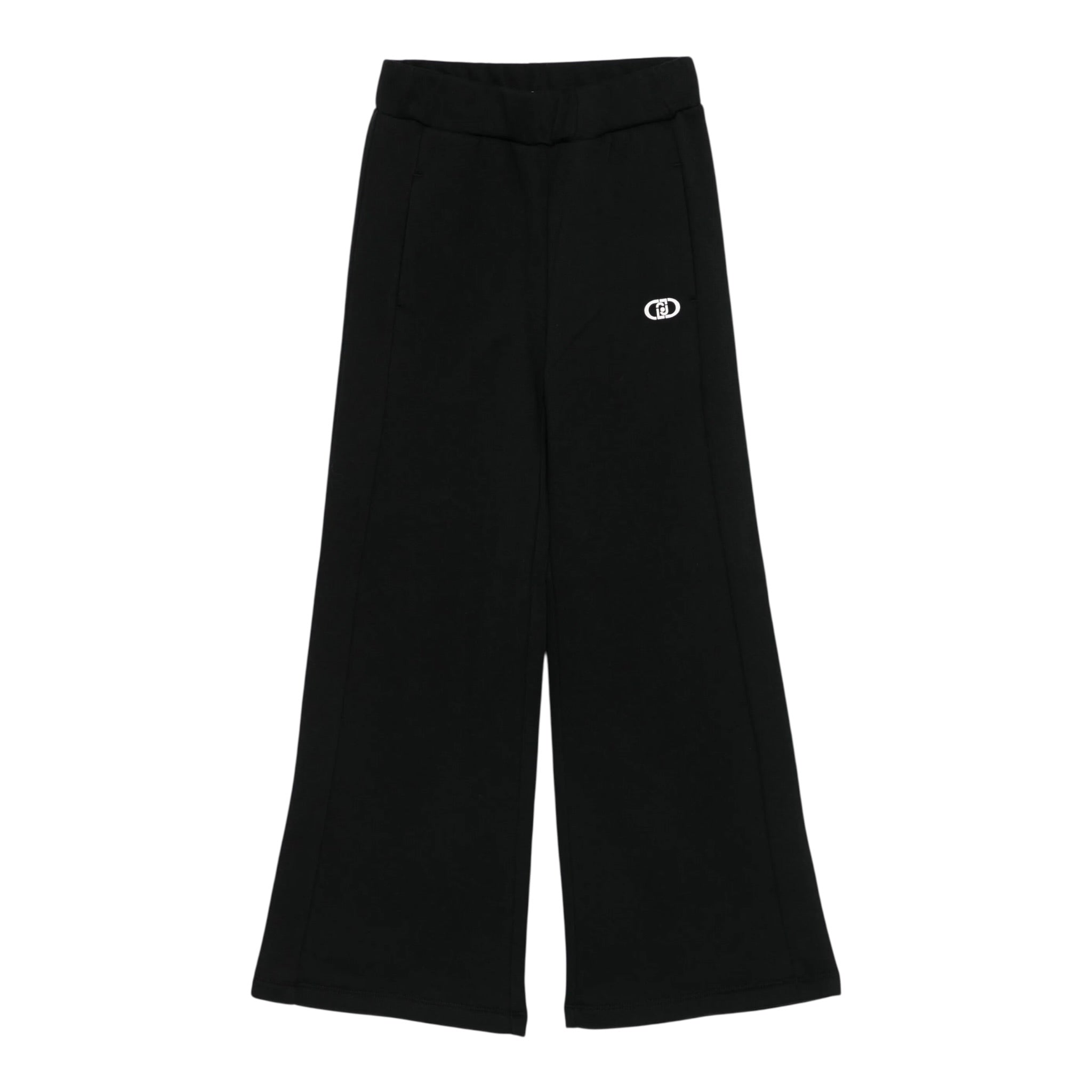 Liu Jo Pantalone tinta unita Modello A Palazzo Nero per Bambina GF5005X NERO LIU JO 