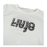 Liu Jo Shirt Girocollo tinta unita con Stampa Bianco per Bambina GF5008XXX BIANCO LIU JO 