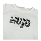 Liu Jo Shirt Girocollo tinta unita con Stampa Bianco per Bambina GF5008XXX BIANCO LIU JO 