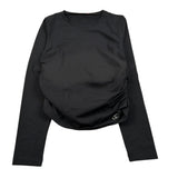 Liu Jo Shirt Girocollo tinta unita Nero per Bambina GF5009 NERO LIU JO 