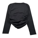 Liu Jo Shirt Girocollo tinta unita Nero per Bambina GF5009 NERO LIU JO 