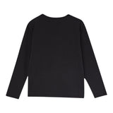 Liu Jo Shirt Girocollo tinta unita con Brillantini Nero per Bambina GF5011XXX NERO LIU JO 