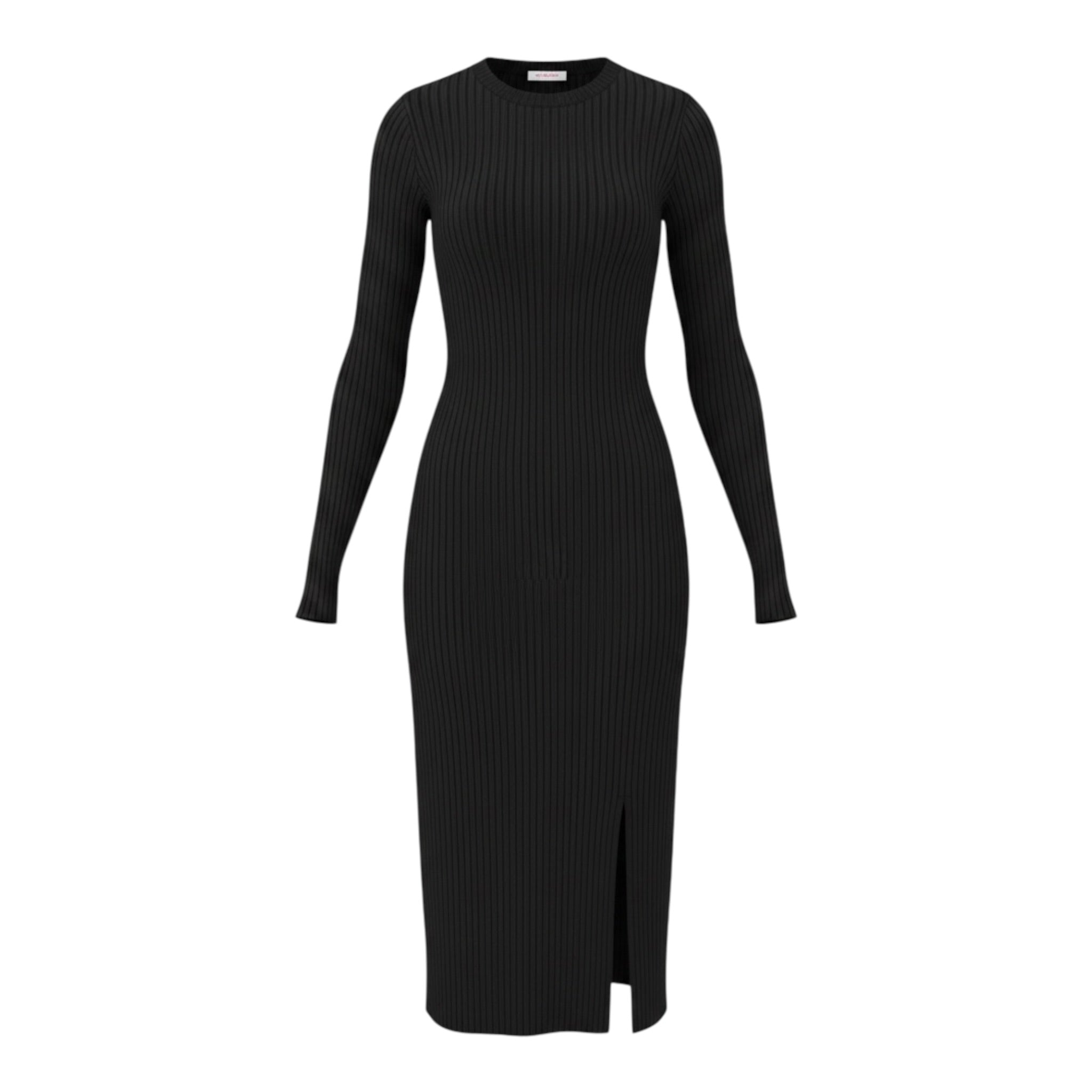Liu Jo Abito Manica Lunga tinta unita con Logo Nero per Bambina GF5025X NERO LIU JO 