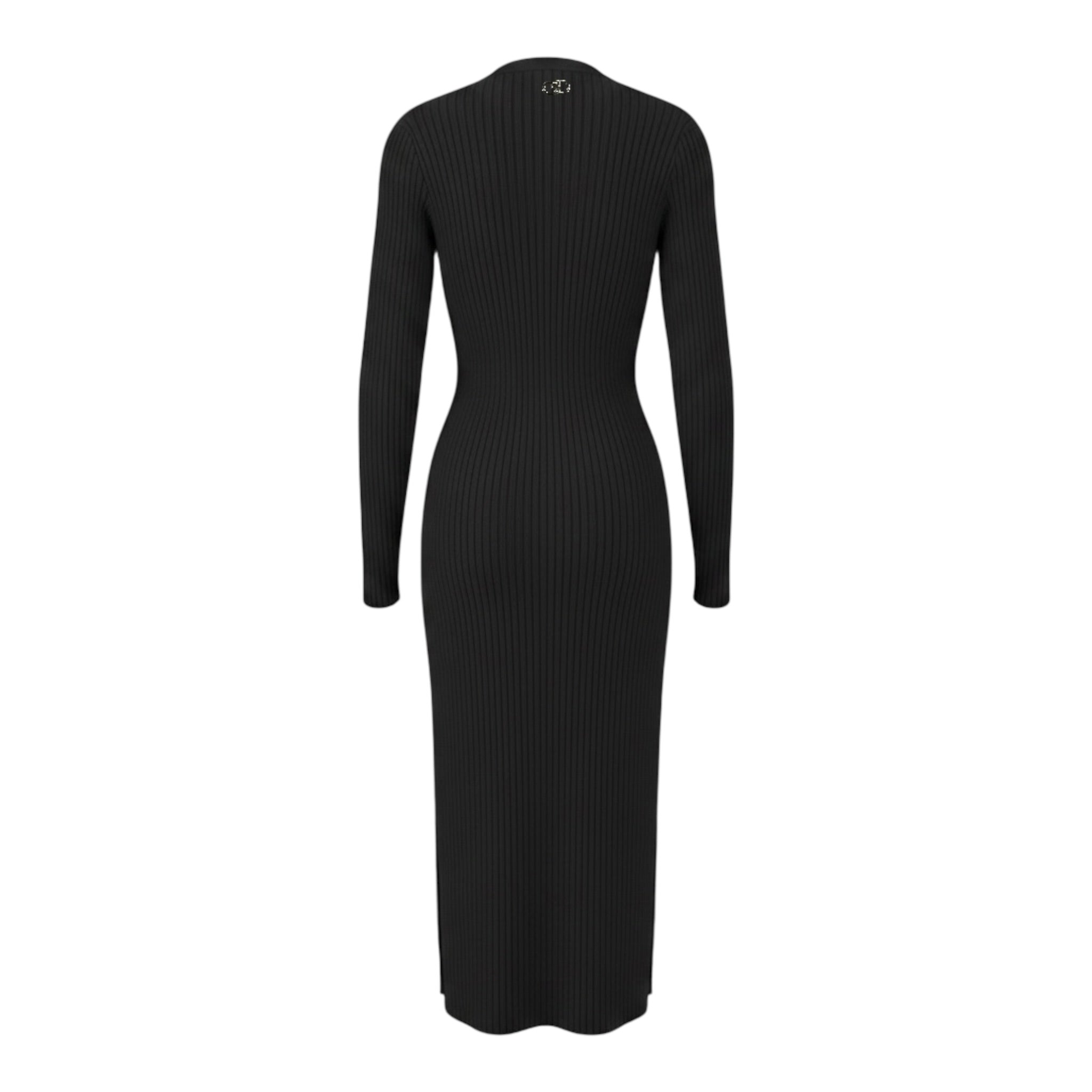 Liu Jo Abito Manica Lunga tinta unita con Logo Nero per Bambina GF5025X NERO LIU JO 