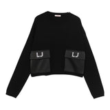 Liu Jo Maglia Girocollo tinta unita Nero per Bambina GF5026XXX NERO LIU JO 