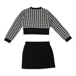 Liu Jo Completo 2 Pezzi Maglia-Gonna Bianco/Nero per Bambina GF5032XXXX BIANCO/NERO LIU JO 