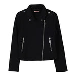 Liu Jo Giubbino tinta unita con Zip Nero per Bambina GF5036 NERO LIU JO 