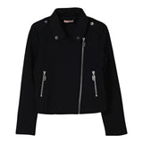 Liu Jo Giubbino tinta unita con Zip Nero per Bambina GF5036 NERO LIU JO 