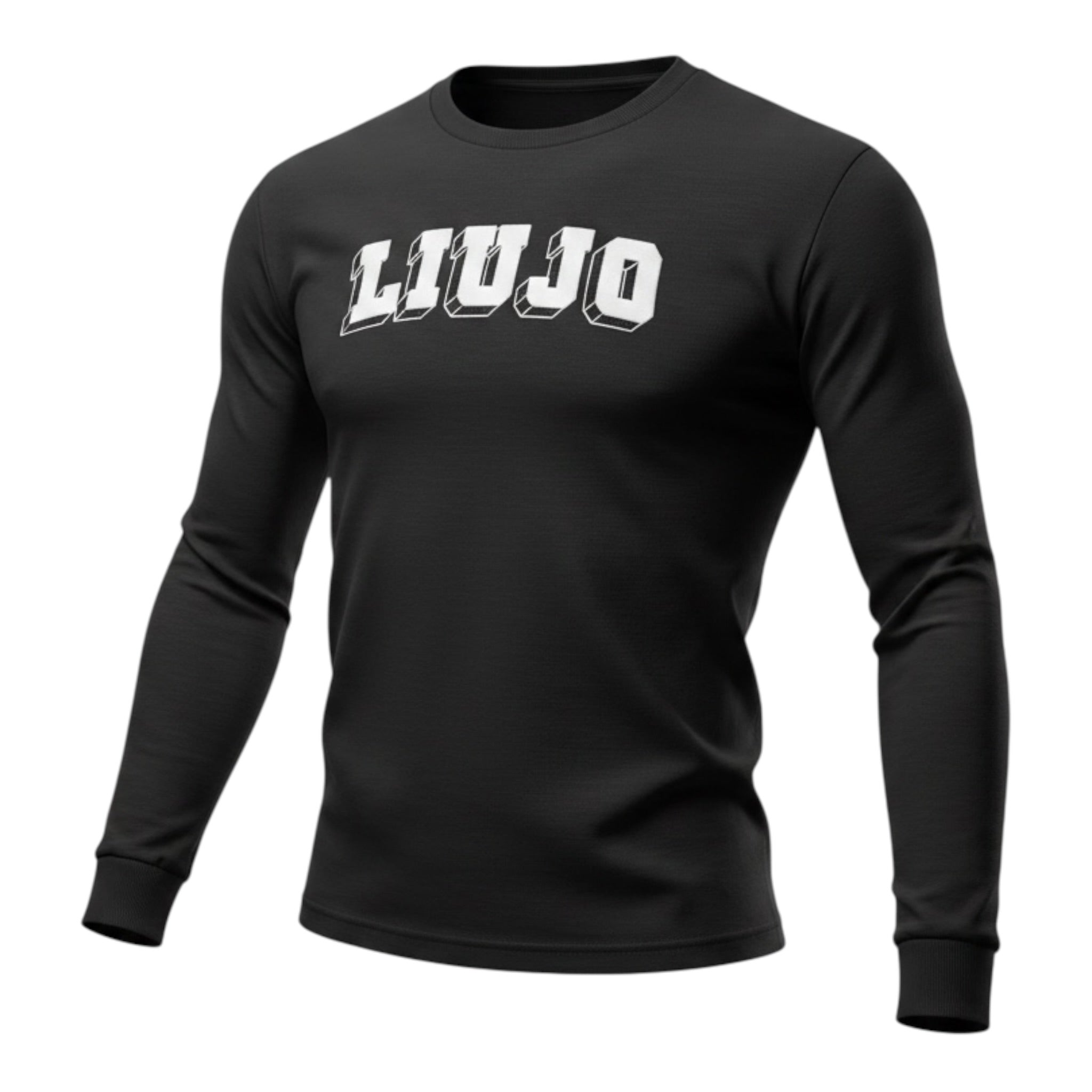 Liu Jo Shirt Girocollo tinta unita con Logo Nero per Bambina GF5043X NERO LIU JO 