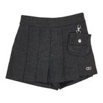 Liu Jo Short tinta unita con Elastico In Vita Grigio per Bambina GF5048XX GRIGIO LIU JO 