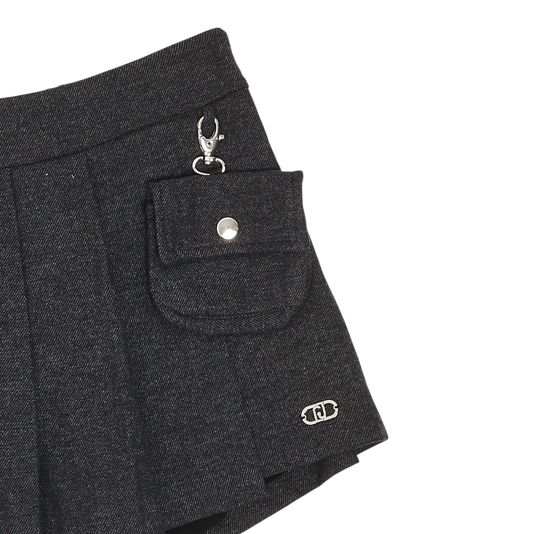 Liu Jo Short tinta unita con Elastico In Vita Grigio per Bambina GF5048XX GRIGIO LIU JO 