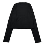 Liu Jo Maglia Girocollo tinta unita Nero per Bambina GF5062X NERO LIU JO 