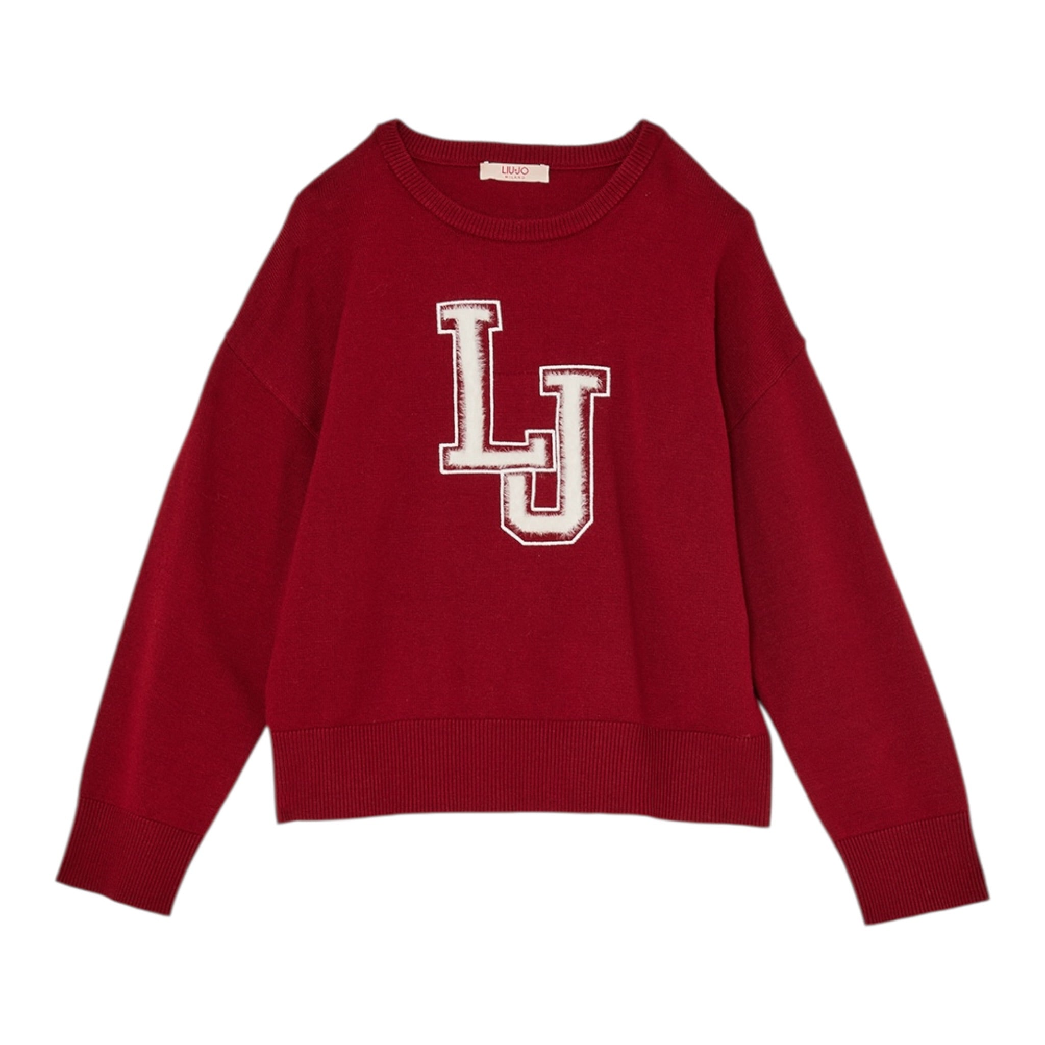 Liu Jo Maglia Girocollo tinta unita Rosso per Bambina GF5065 ROSSO LIU JO 