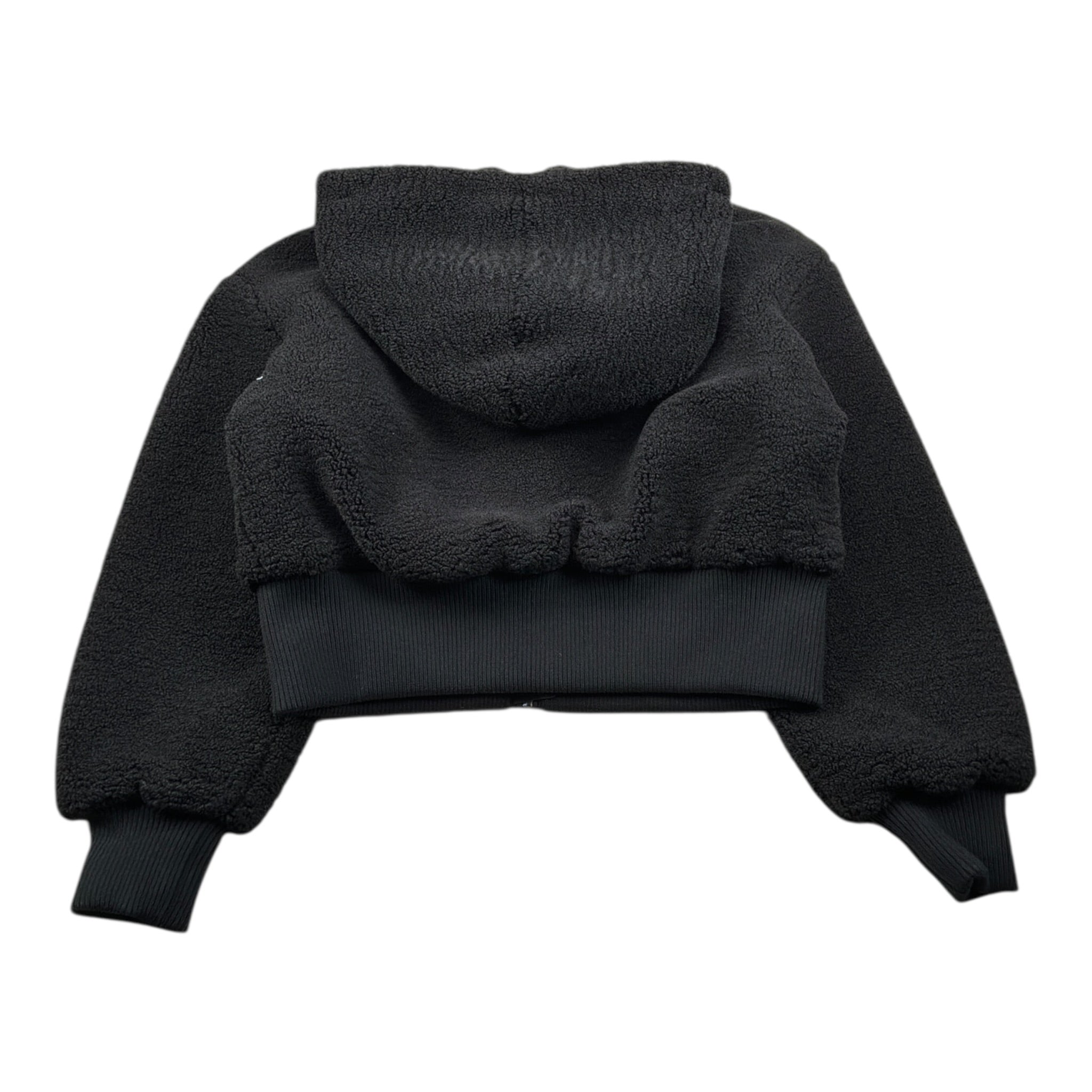Liu Jo Felpa tinta unita Teddy con Cappuccio Nero per Bambina GF5066 NERO LIU JO 