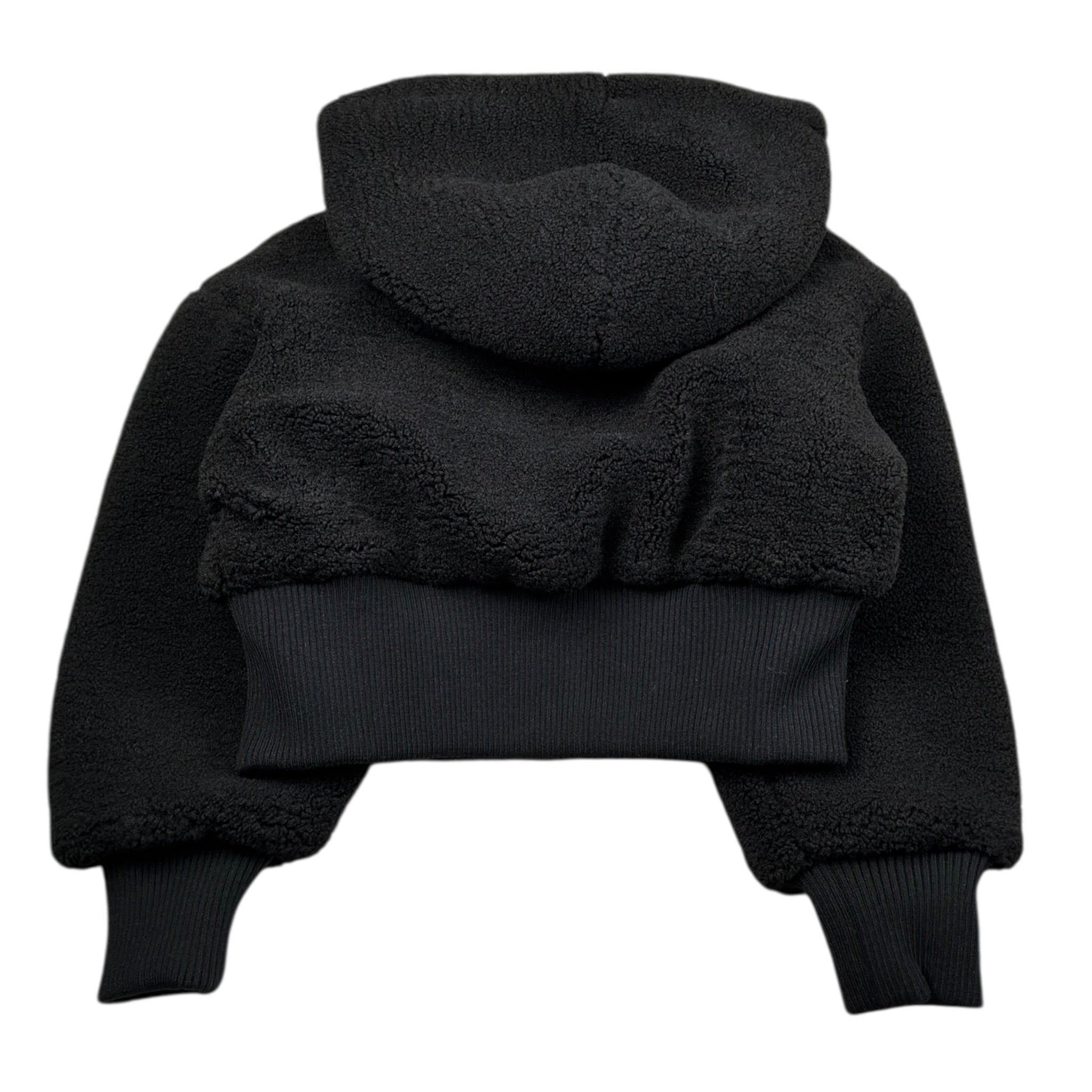 Liu Jo Felpa tinta unita Teddy con Cappuccio Nero per Bambina GF5066XX NERO LIU JO 
