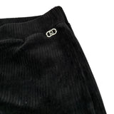 Liu Jo Pantalone tinta unita In Velluto Nero per Bambina GF5072 NERO LIU JO 