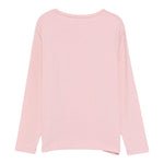 Liu Jo Shirt Girocollo tinta unita con Brillantini Rosa per Bambina GF5080 ROSA LIU JO 