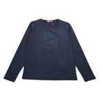 Liu Jo Shirt Girocollo tinta unita con Brillantini Blu per Bambina GF5080X BLU LIU JO 