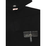 Liu Jo Maglia tinta unita con Cappuccio Nero per Bambina GF5085XX NERO LIU JO 