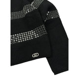 Liu Jo Maglia Girocollo tinta unita con Applicazioni Nero per Bambina GF5088 NERO LIU JO 
