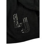 Liu Jo Maglia Girocollo tinta unita con Logo Nero per Bambina GF5089 NERO LIU JO 