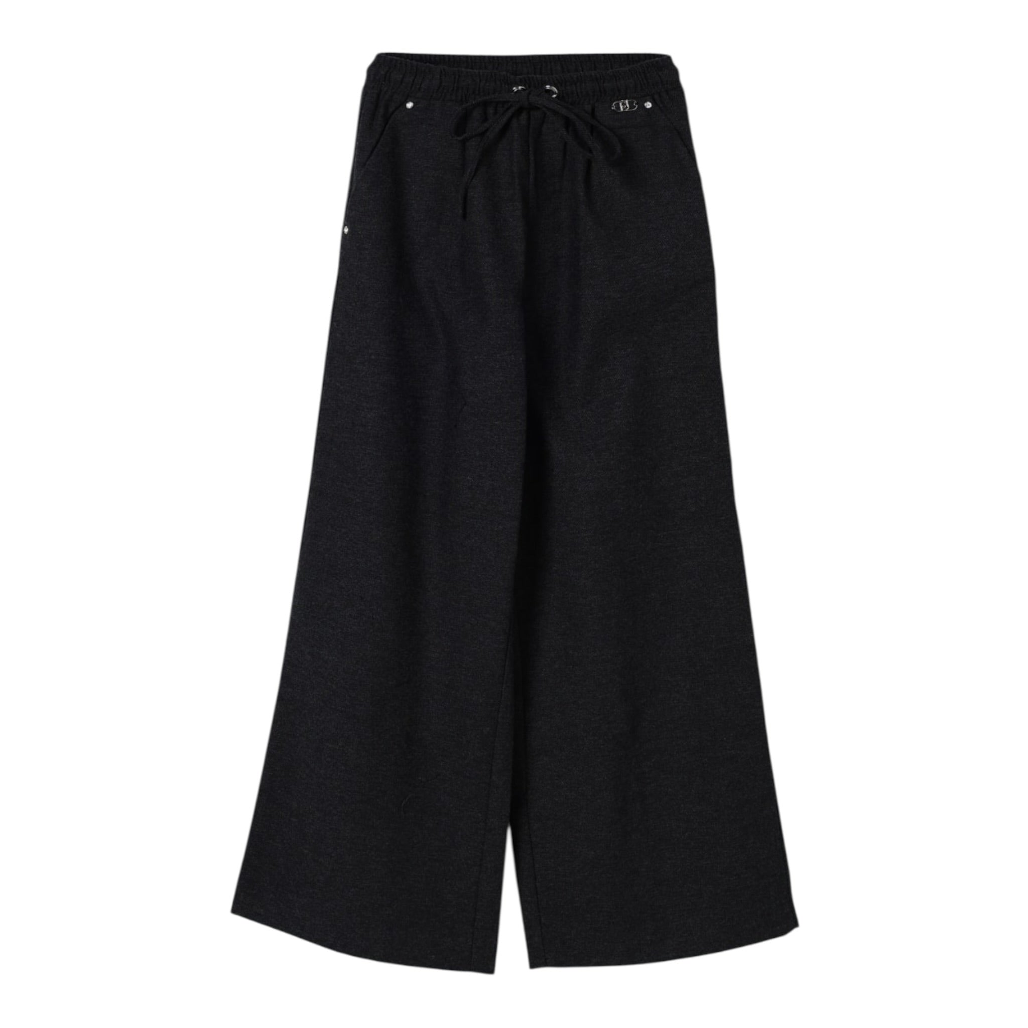 Liu Jo Pantalone tinta unita con Elastico In Vita Grigio per Bambina GF5098X GRIGIO LIU JO 