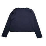 Liu Jo Shirt Girocollo tinta unita con Brillantini Blu per Bambina GF5108 BLU LIU JO 