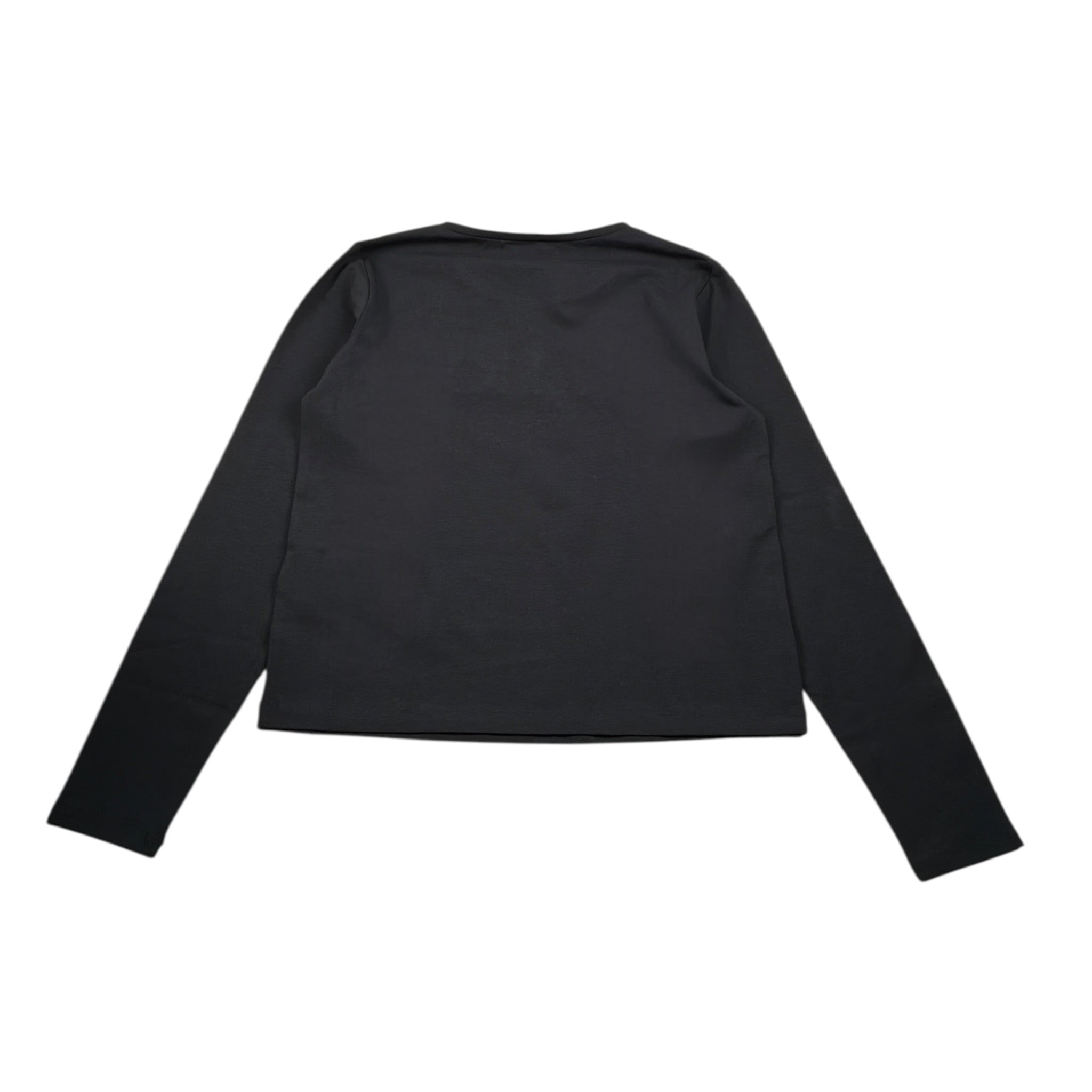 Liu Jo Shirt Girocollo tinta unita con Brillantini Nero per Bambina GF5108X NERO LIU JO 