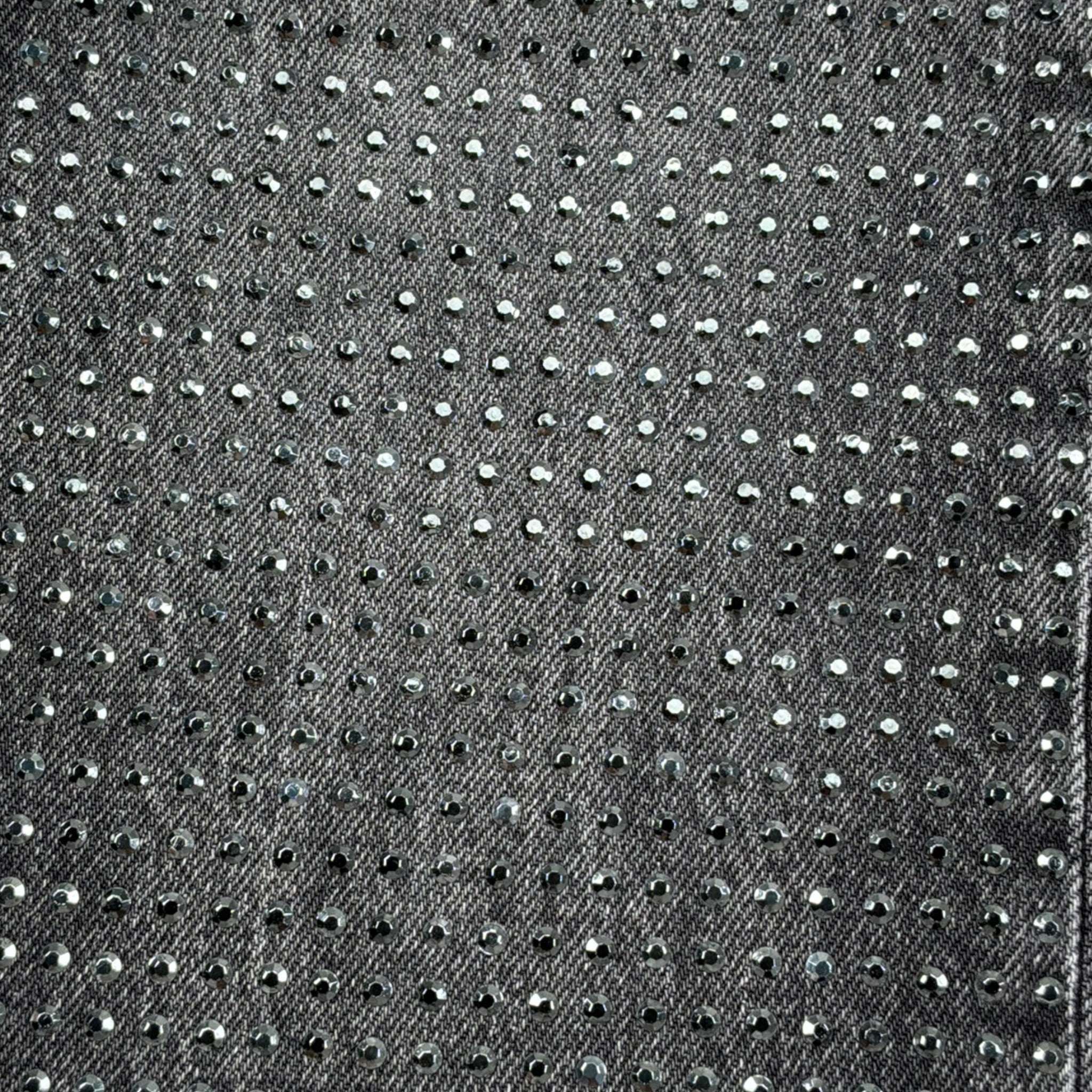 Liu Jo Jeans tinta unita con Brillantini Grigio per Bambina GF5126XX GRIGIO LIU JO 