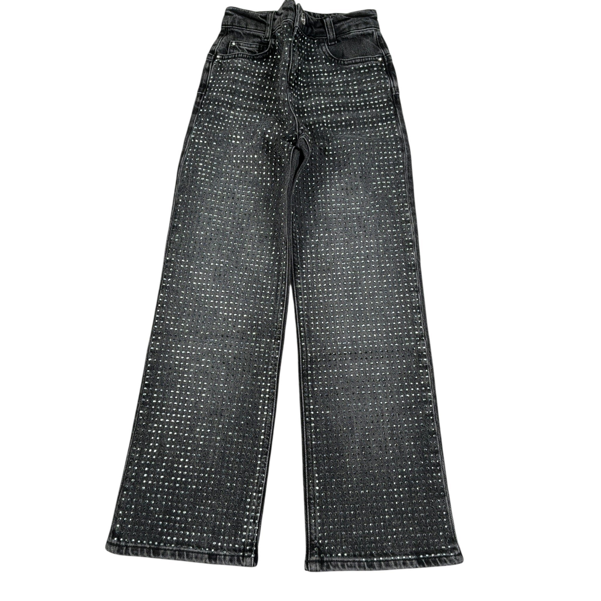 Liu Jo Jeans tinta unita con Brillantini Grigio per Bambina GF5126XX GRIGIO LIU JO 