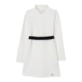 Liu Jo Abito Manica Lunga tinta unita con Cinturino Panna per Bambina GF5134 PANNA LIU JO 