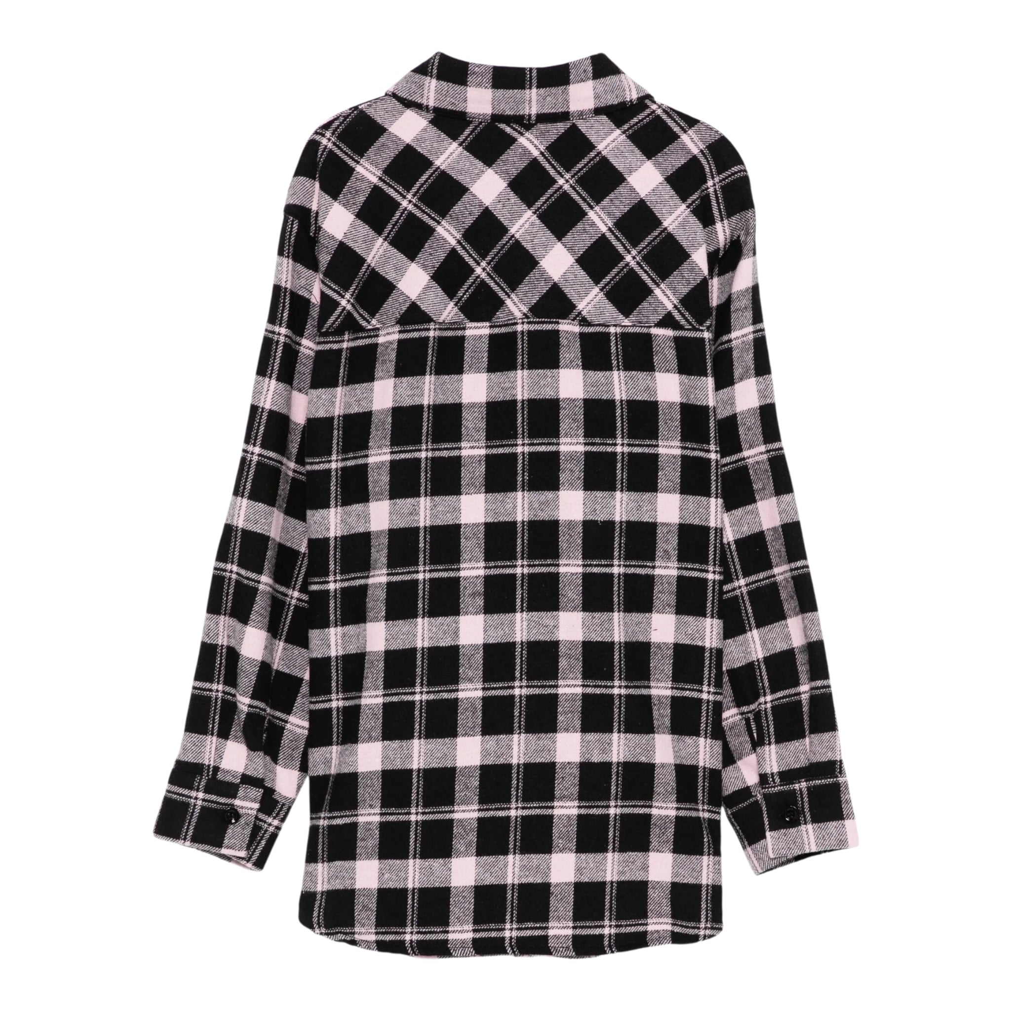 Liu Jo Camicia Manica Lunga Fantasia Quadri Nero per Bambina GF5137X NERO LIU JO 