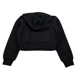 Liu Jo Felpa tinta unita con Cappuccio Nero per Bambina GF5147 NERO LIU JO 