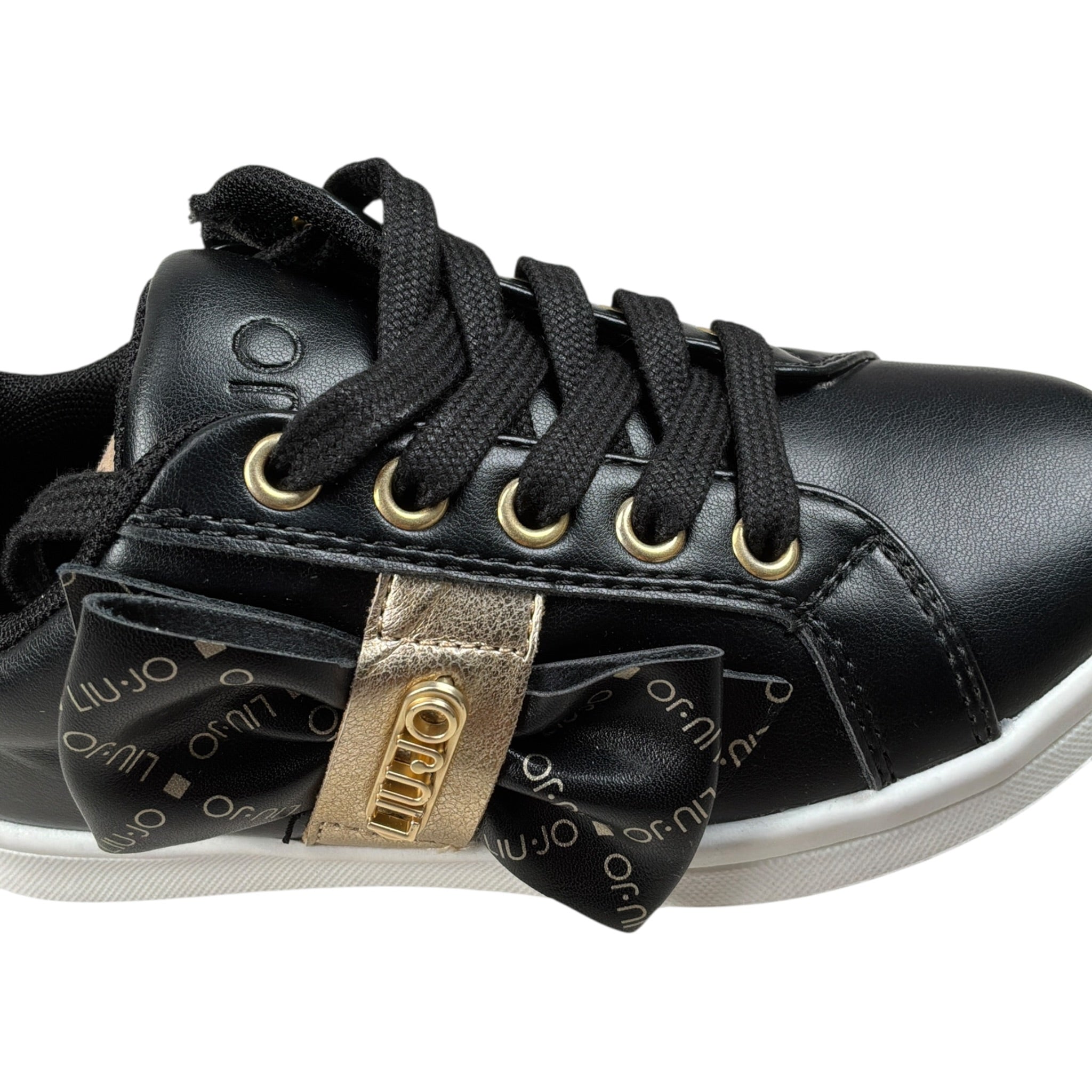 Liu Jo Sneakers tinta unita con Lacci Nero per Bambina GINNY02 NERO LIU JO 