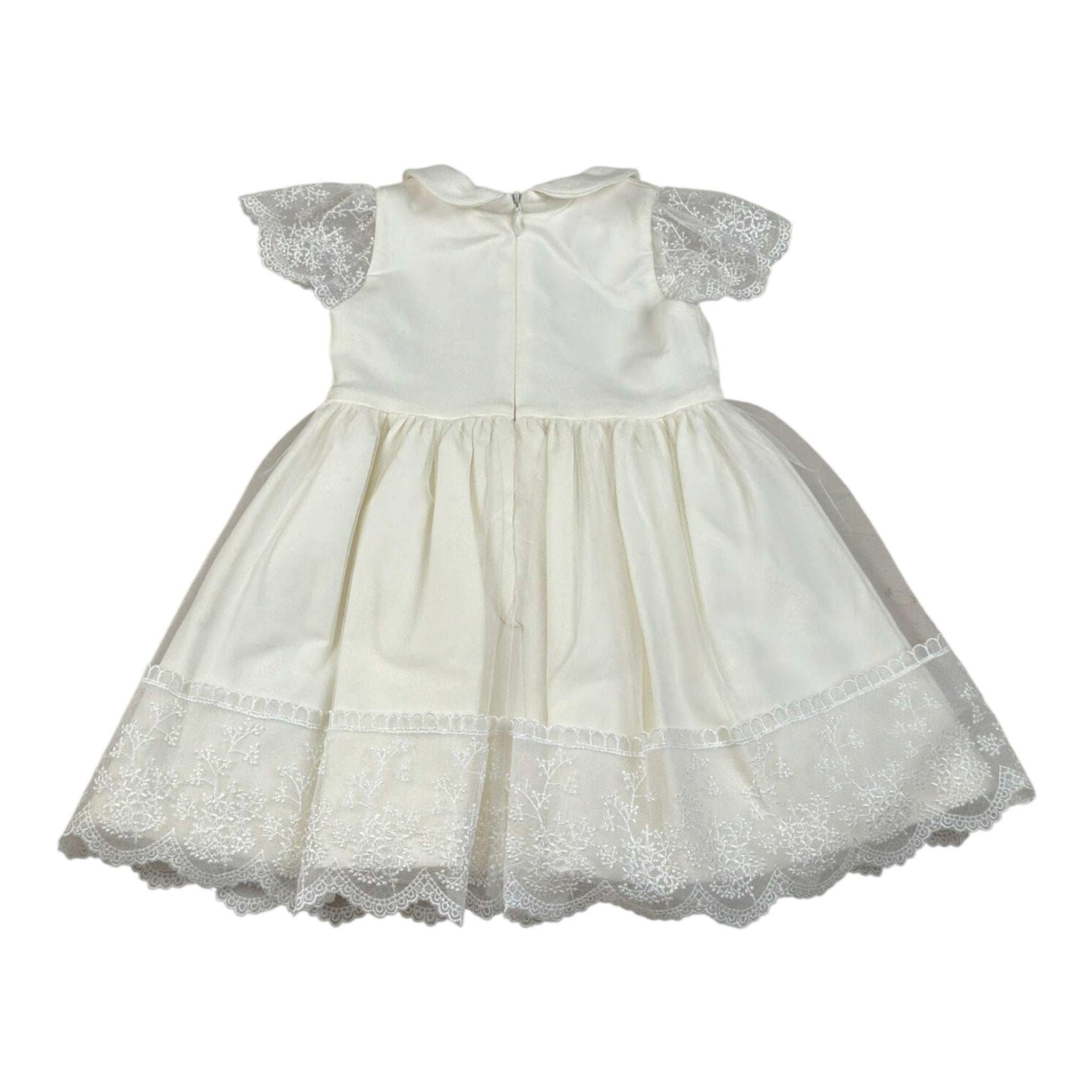 Liu Jo Abito tinta unita con Tulle Bianco per Neonata HA4036 BIANCO LIU JO 