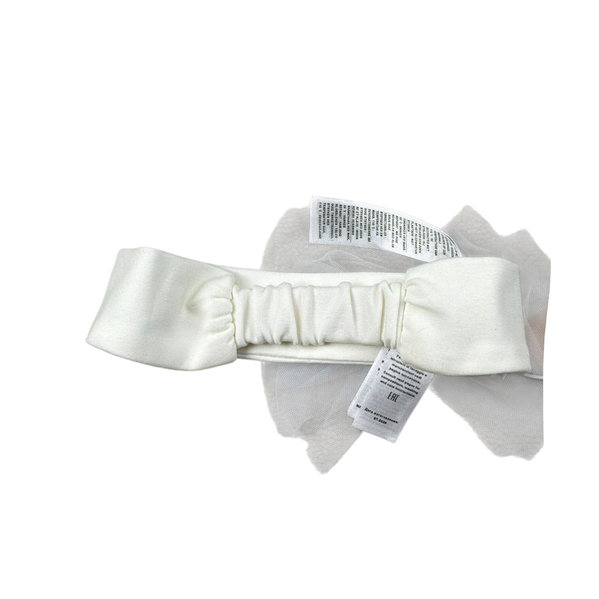 Liu Jo Fascia Capelli tinta unita Xon Tulle Bianco per Neonata HA5041X BIANCO LIU JO 