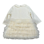 Liu Jo Abito tinta unita con Tulle Panna per Neonata HF4014 PANNA LIU JO 