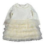 Liu Jo Abito tinta unita con Tulle Panna per Neonata HF4014 PANNA LIU JO 